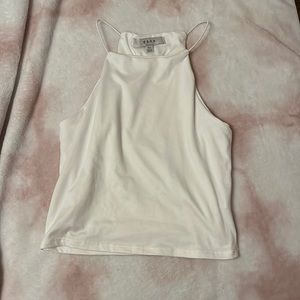 white halter tank top